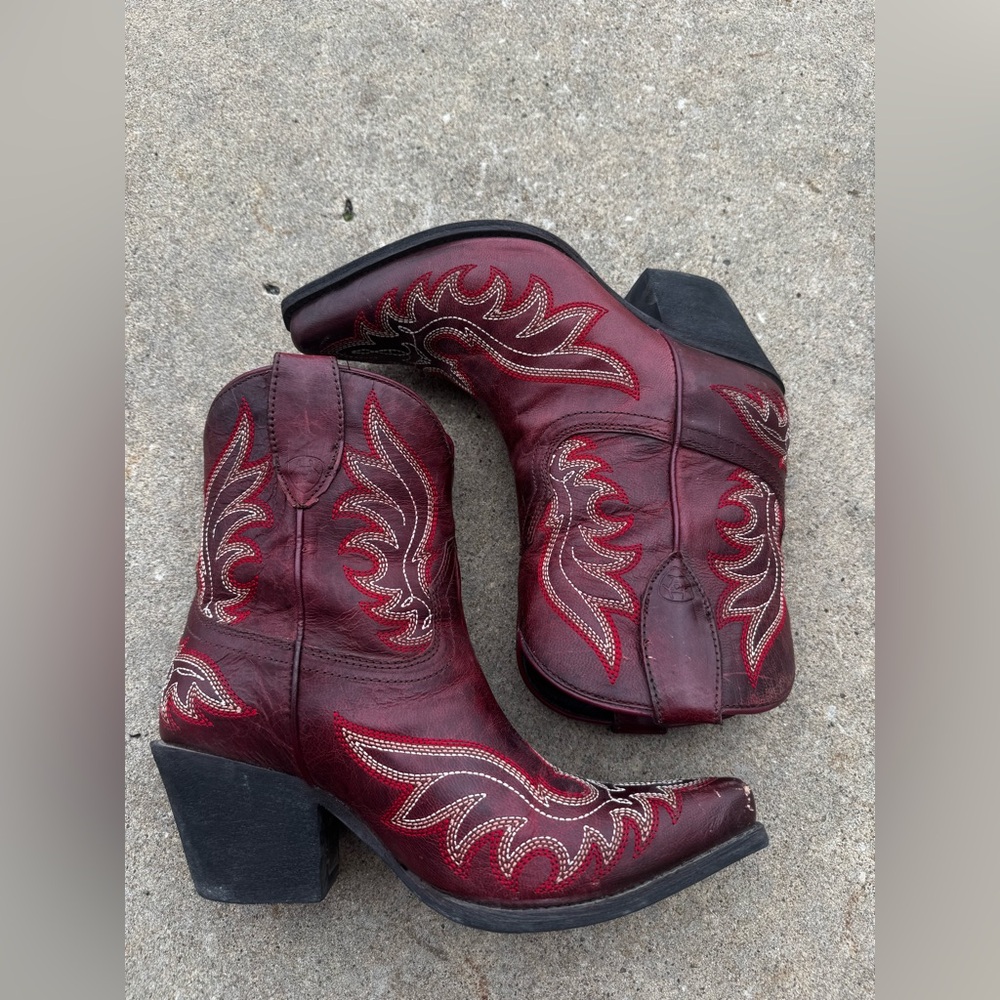 Red Ariat Boots